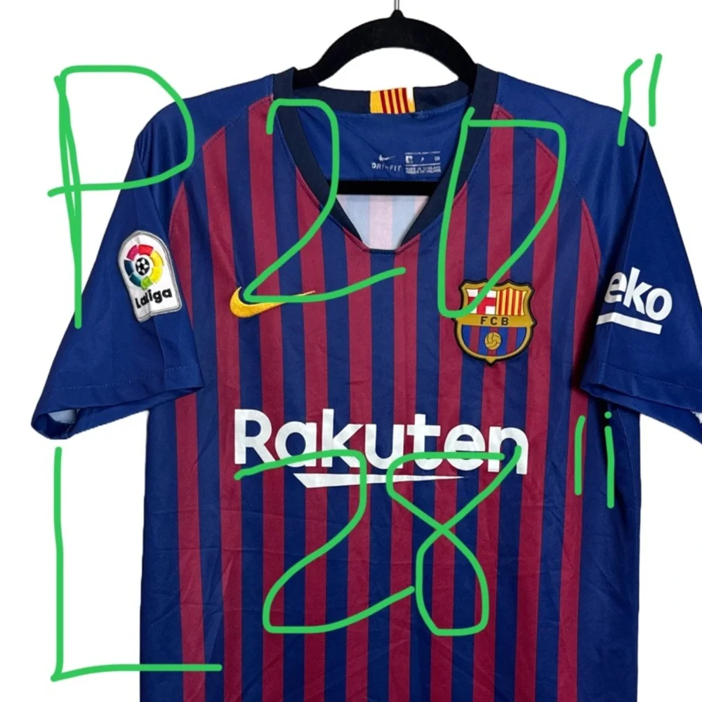 Nike FC Barcelona 2018/19 Home Jersey - Authentic Dri-Fit - Size Small